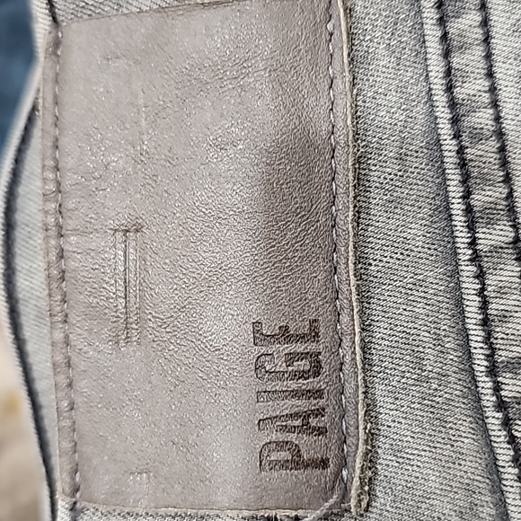 Paige Mens Lennox Straight Leg Ripped Acid Wash Grey Jeans Sz 38 - Picture 10 of 14